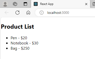Creating A Product List Component in React JS