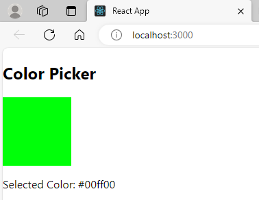 An Example Demonstrating How to Create a ColorPicker Component in React