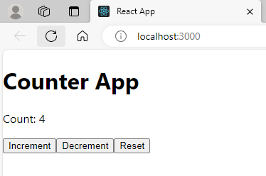 Implementing A Simple Counter Application in React