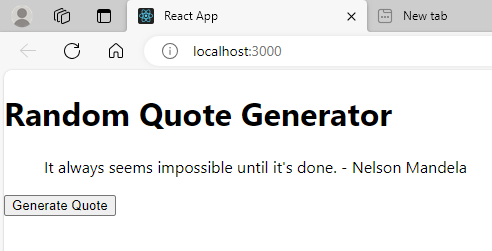 Implementing a Random Quote Generator in React